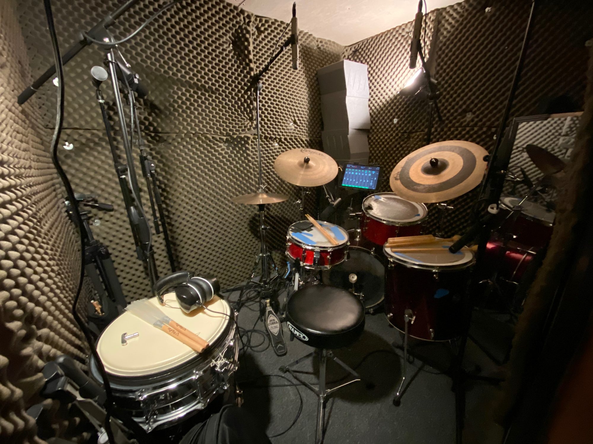 The drum booth
